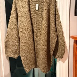 Aerie Tan Women's Cardigan Sweater